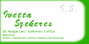 ivetta szekeres business card